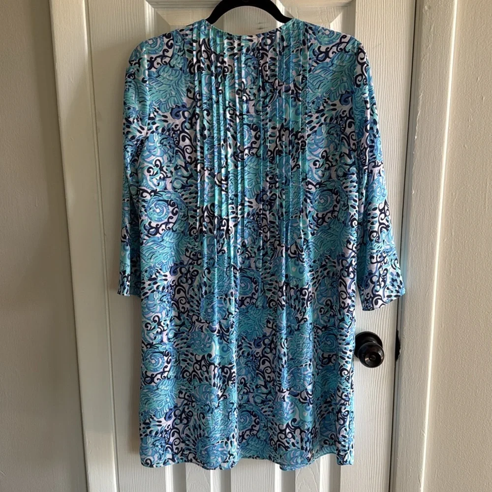 Lilly Pulitzer Marilina Tunic Dress in Light Aqua Spritz